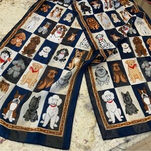 Dog print scarf